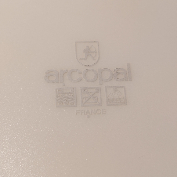 Arcopal France Vegetable Pattern Tempered Glass Dinner Plates - Set Of 2 - Picture 4 of 4